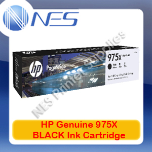HP Genuine 975X BLACK High Yield Ink Cartridge for PageWide Pro 452dw/477dw/552dw/577dw/577z (L0S09AA)